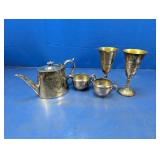 (5) Silver-plated Serving & Drinking Vessels