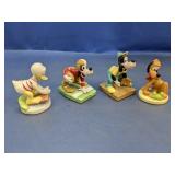 (4) Vintage Disney Porcelain Figurines