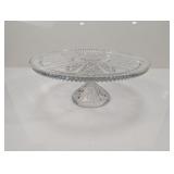 (1) Crystal Pedestal Cake Stand