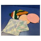 (6) Handmade Crochet Pot Holders