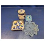 (4) Vintage Vanity Decorative Pieces