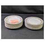 (13) Vintage Floral Salad Plates - All Chipped