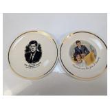 (2) John F. Kennedy Commemorative Plates