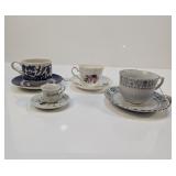 (4) Assorted Teacup and Saucer Sets ï¿½ Floral &