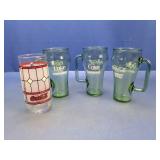 (4) Coca-Cola Glasses and Mugs