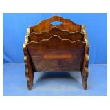 Wooden Magazine or Mail Holder Rack