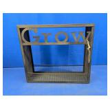 Metal "GROW" Wall-Mounted Planter Shelf