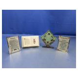(4) Inspirational & Religious Desktop Decor Item
