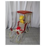 (1) Woodstock Lighted Holiday Carriage Display
