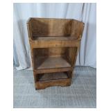 (1) Wooden 3-Tier Bookshelf