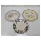 (3) Floral Plates - Royal Cauldon