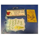 (3) Decorative Wall & Table Plaques