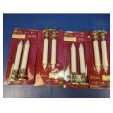 (4) Holiday Living LED Candles with Timer