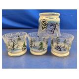 (4) Yankee Candle Votive Holders