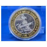 (1) Flamingo Hilton $10 Gaming Token