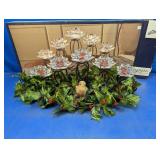 (1) Mikasa Glass Flower Tealight Holder