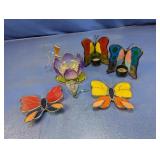 (5) Butterfly & Flower Candle Dï¿½cor