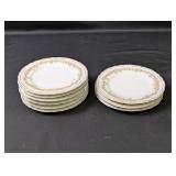 (9) The Munich Floral Plates Set