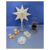 (5) Holiday Decorations ï¿½ Tree Topper, Figurines