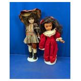(2) Collectible Display Dolls