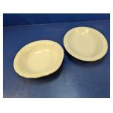 (2) U.S. Military McNiccol China Oval Dishes