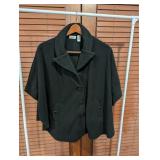 Chic Le Moda Black Fleece Capelet or Poncho