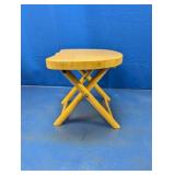 Vintage Small Wooden Folding Stool or table