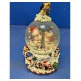 Snowman & Penguin Snow Globe Music Box