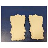 (2) Pair of Unfinished Ceramic Bisque Pieces