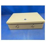 (1) Metal Locking Storage Box