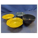 (4) Assorted Stoneware Bowls