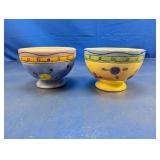 (2) Whimsical Ceramic Bowls