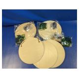 (5) Round Wooden Plaques with Craft Kits