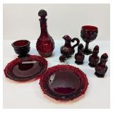 (1) Avon Cape Cod Ruby Red Glass Collection