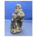 Carved Inuit-Style Figure Holding Dogs