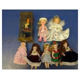 (8) Miniature Collectible Dolls in Assorted