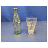 Olympic Coke Bottle & 1977 Anniversary Glass