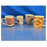 (4) Assorted Ceramic Coffee Mugs