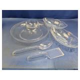 (5) Clear Serving Pieces