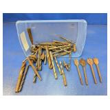 (1) Metal Drill Bits and Spade Bits Lot