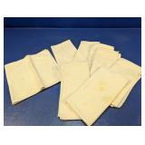 (8) Vintage Ivory Fabric Napkins