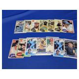 LOT OF STARS OF THE ERA BASEBALL CARDS