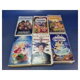 (6) VHS Movie Tapes