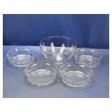 (5) Assorted Clear Glass Bowls