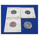 (4) U.S. Coins ï¿½ 1970ï¿½1979 UNC & Circulated