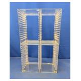 Clear 4-Section CD Storage Organizer