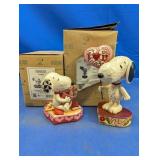 (2) Jim Shore Peanuts Snoopy Figurines