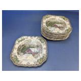 (12) Square Salad Plates - Johnson Bros