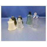 (6) Glass Peg Votive Candle Holders