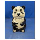 Charming Ceramic Panda Bear Cookie Jar